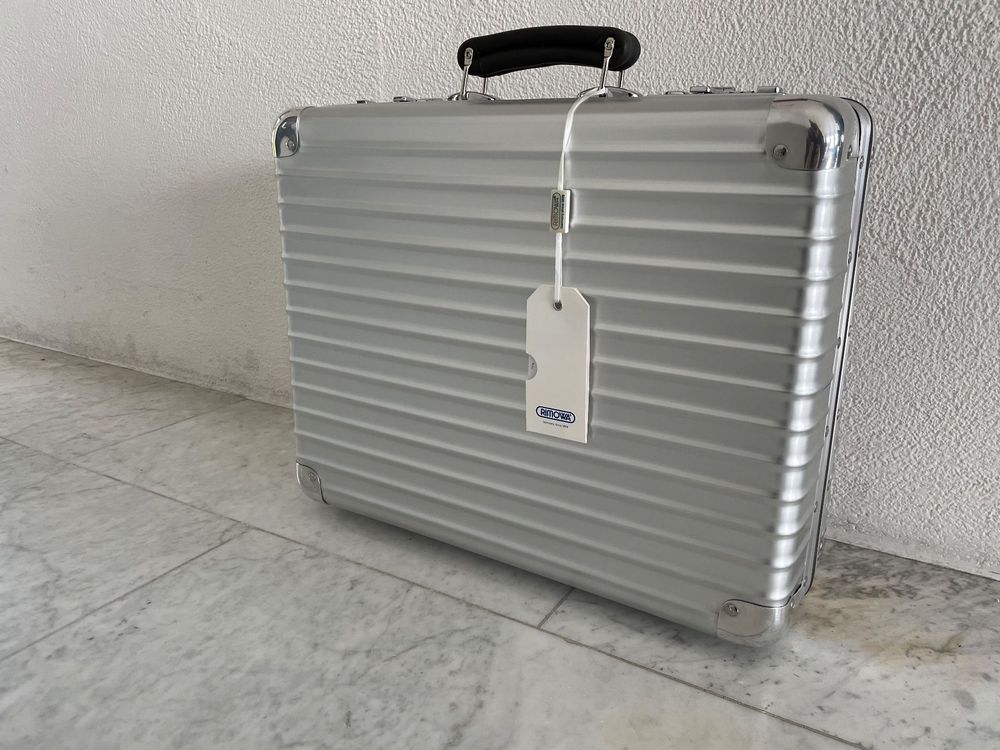 Business Aktenkoffer Mit Zahlenschloss - Lederfutter 46x34x10cm