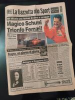 "LA GAZZETTA DELLO SPORT" 1. SCHUMI SIEG AUF FERRARI!