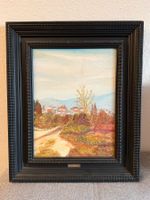 Malerei Landschaft Dorf A. Hermoso Gerahmte Originalkunst