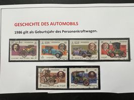 1984 Afghanistan Old Cars Satz gest.  (A556)