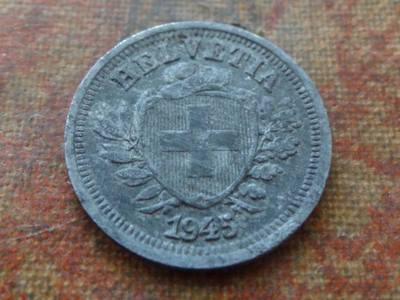 Tutti le monete: 1 Rp. 1945   (B) – Usato da Romanel-sur-Lausanne venduto da Swift13