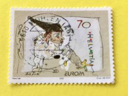 Nr.1051 Pierrot spielt mit dem Faden GESTEMPELT 2002   