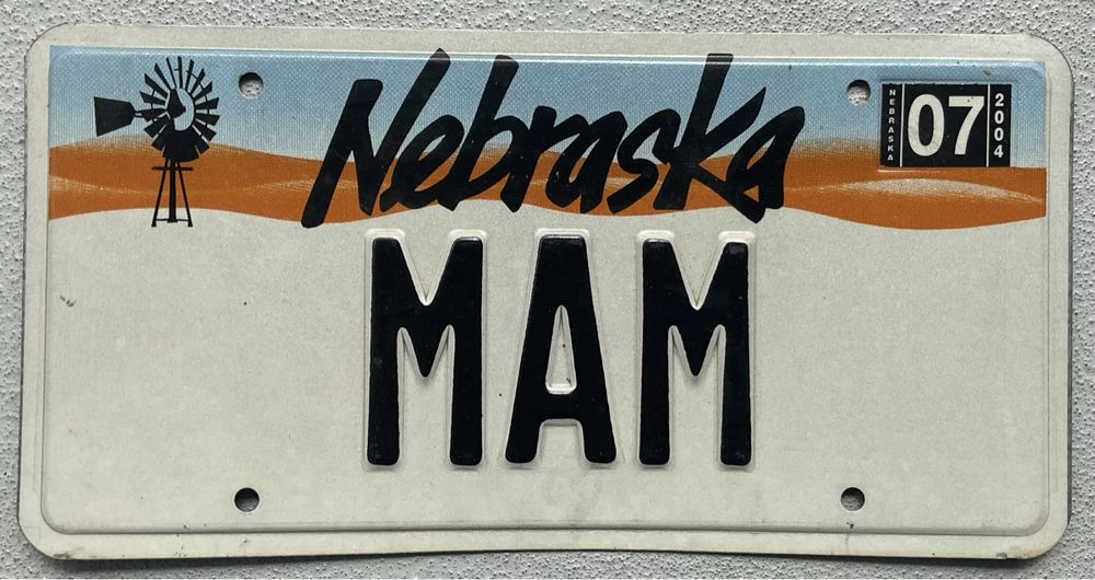 USA KENNZEICHEN * NEBRASKA * MAM * WINDMÜHLE (Gebraucht) in Wattwil für ...