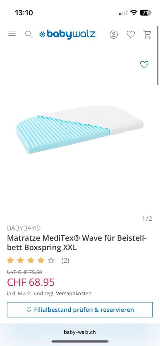 Betten: Beistellbett Boxspring-Bett XXL – Gebraucht aus Münsingen von Kristina_Kn. 4