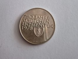Gedenkmünze 750 Jahre Städtchen Liechtensteig 1978