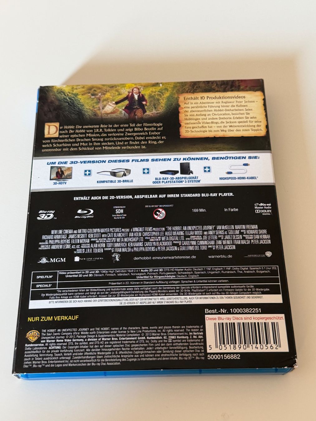 Tous les DVDs: Der Hobbit Eine Unerwartete Reise 3D + 2D Blu-ray – D'occasion à Altstätten SG par sheamus 2