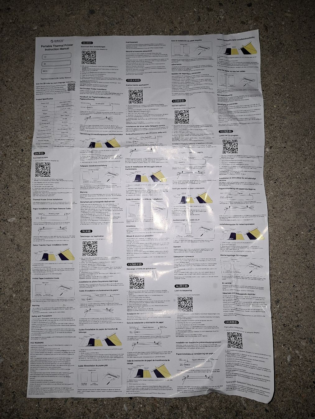 Stampanti: Orico A4 Thermal Printer C80 Series Portable Device – Nuovo (secondo la descrizione) da Riva San Vitale venduto da Stekri 5