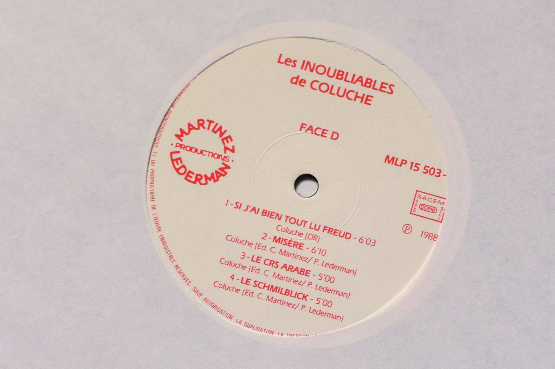 Dischi in vinile: Coluche - Les Inoubliables de Coluche – Nuovo (secondo la descrizione) da Belmont-sur-Yverdon venduto da ag97 6