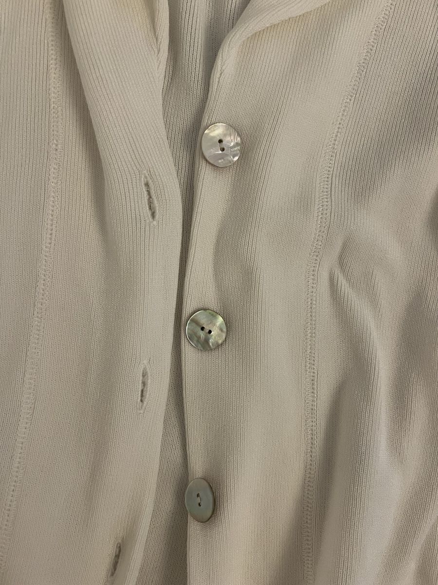 Giacche: Leinen/Baumwolle Strickjacke weiss Grösse M – Usato da Zürich venduto da sop_xbd7 2