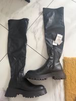 Pull&Bear Overknee Stiefel, Schwarz, Gr. 39 - Neu!