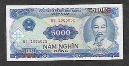Viet Nam  5.000  Dong  1991  Bankfrisch