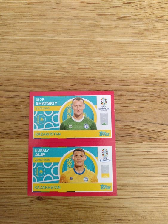 🤩 KAZ 2 / KAZ 3 - Topps Euro 2024 Sticker (Neu (gemäss Beschreibung ...