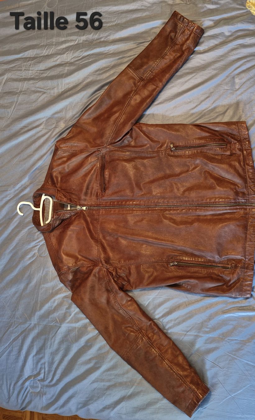 Giacche: veste en cuir brun – Usato da Lausanne venduto da leu_6fsy