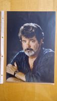 George Lucas, Original Autogramm auf Grossfoto in Farbe