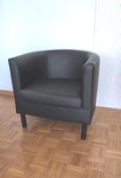 Cocktailsessel Kunstleder schwarz - neuwertiger Zustand
