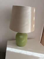 Tischlampe Keramik gruen neuwertig 