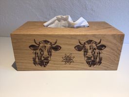 Taschentücher Box Eiche