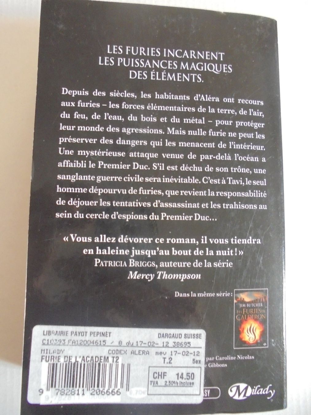 Bücher: Jim BUTCHER " Codex 1 + , les furies de Calderon " + Codex 2 – Gebraucht aus Crissier von Promopost 4