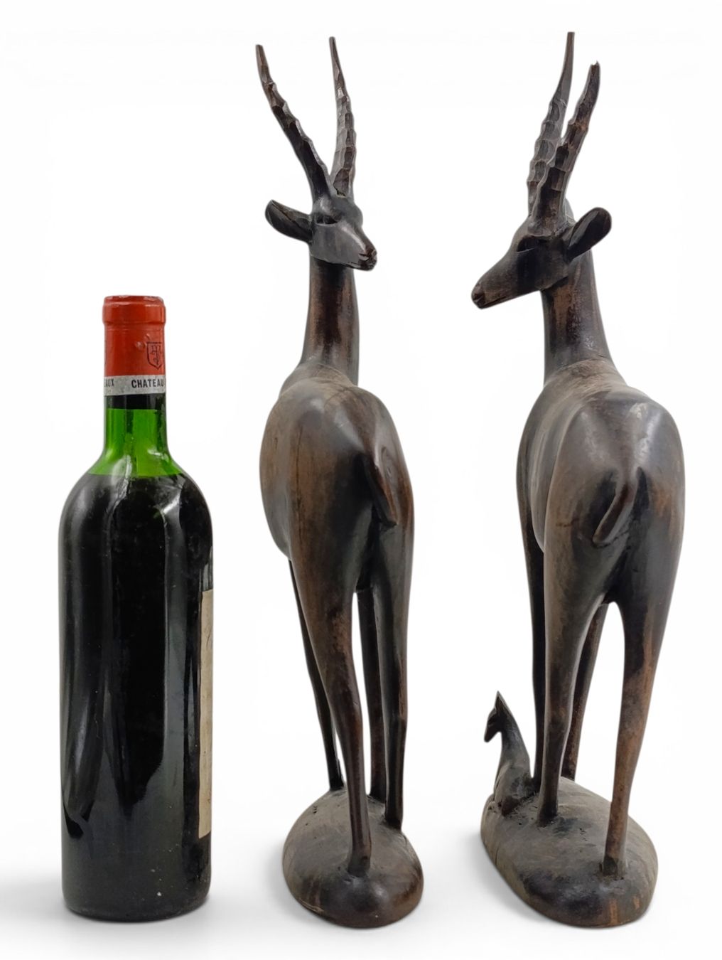 Sculture & Statue: Paar grosse alte Antilopen aus Holz  – Usato da Hochfelden venduto da Relict 1