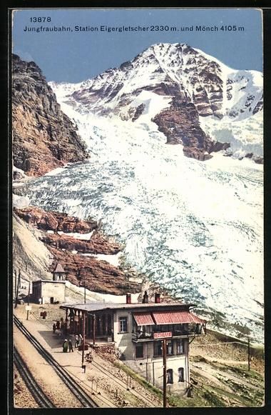 Cartes postales: Eigergletscher, Station der Jungfraubahn – D'occasion à Berlin par bartko-reher