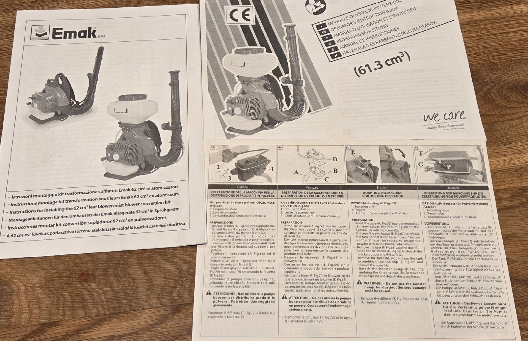 Efco Soffiatori & Aspiratori per foglie: EFCO 2062 EMAK souffleuse a feuille – Usato da Val-d'Illiez venduto da chr_svp2 3