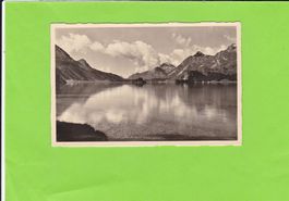 Blick über den Silser See auf Maloja