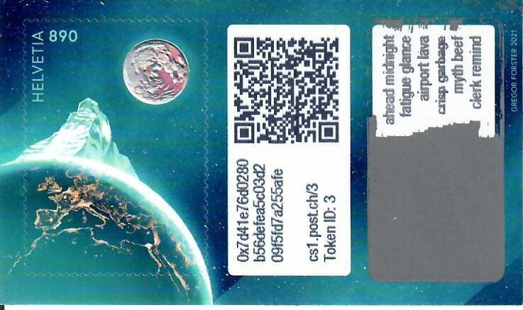 Tutti i francobolli: Swiss Crypto Stamps 1.0 ID3 – Usato da Schlieren venduto da Dalpie1414