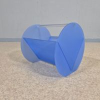 Acryl Magazin Rack Zeitschriftenständer Plexiglas blau