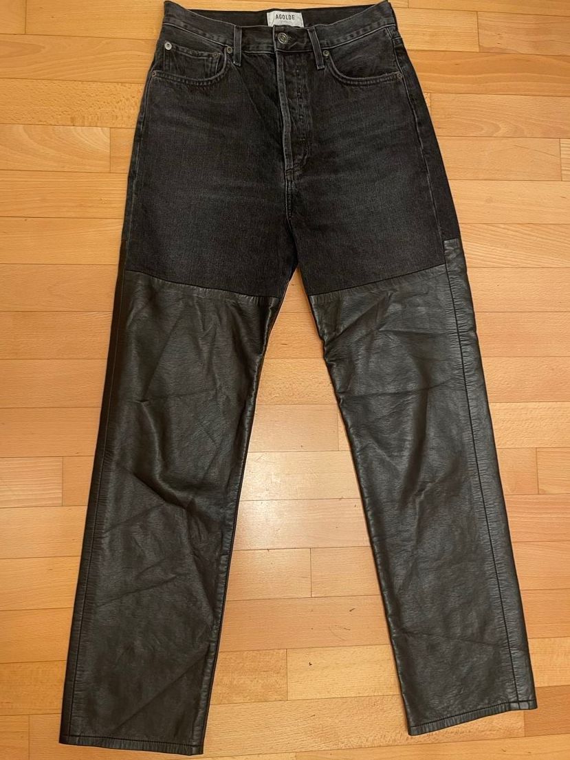 Agolde Jeans: AGOLDE Los Angeles leather pants Jeans – Usato da Castagnola venduto da Car2X2N