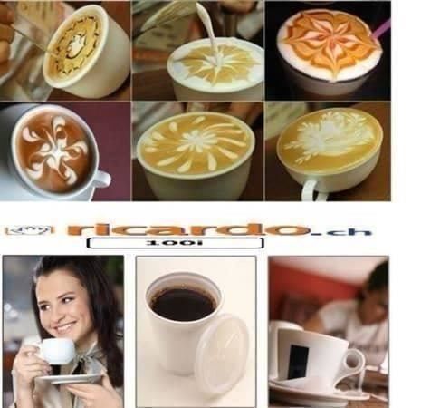 Macchine per caffè & Macchine per espresso: 10 Stk. Cappuccino Schablonen mit Muster – Nuovo e nell'imballaggio originale da Arth venduto da 100i 2