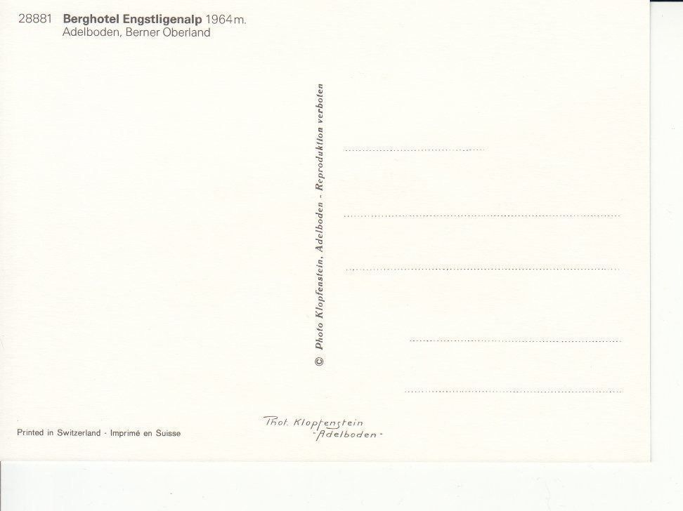 Cartoline postali: Engstligenalp um 1995 – Usato da Bürglen TG venduto da StampGraf 1