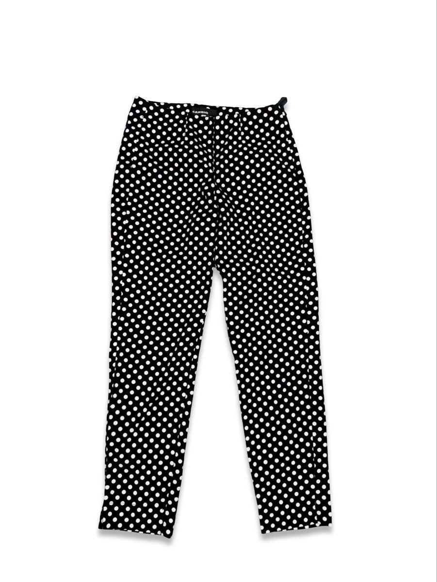 Cambio Pantaloni: Cambio Trousers - Black and White Polka Dot – Usato da Knonau venduto da Grapesvintage 2