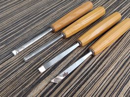 4x Stechbeitel / Schnitzwerkzeug swiss made