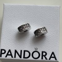 Pandora Funkelnde Rosa Clips Stoppers 