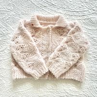 Handgestrickte Baby Jacke, Grösse 62/68, NEU!