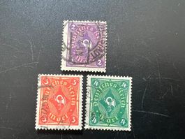 Deutsches Reich 1921  MiNr. 171-173  gest.    (5007)