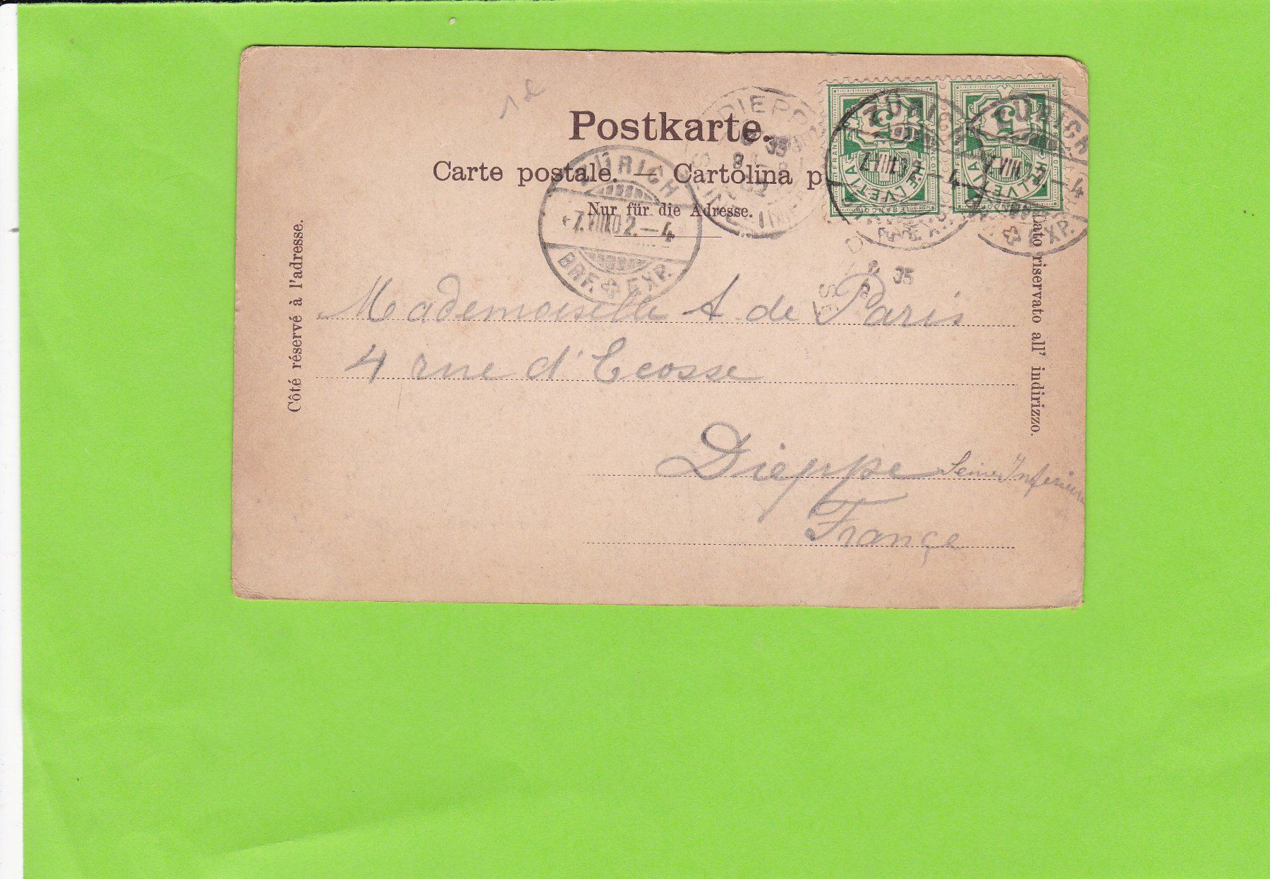 Cartoline postali: Zürich-Stadthausquai – Usato da St. Peterzell venduto da neckertal 1