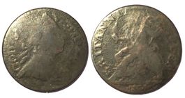 England 1777 GEORGE III Evasion Halfpenny, BRITANNIA RULES
