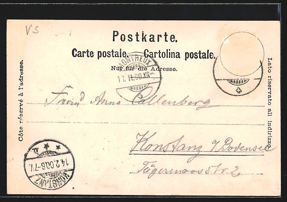 Cartes postales: Mondschein-AK Territet-Glion, Chemin de  – D'occasion à Berlin par bartko-reher 1