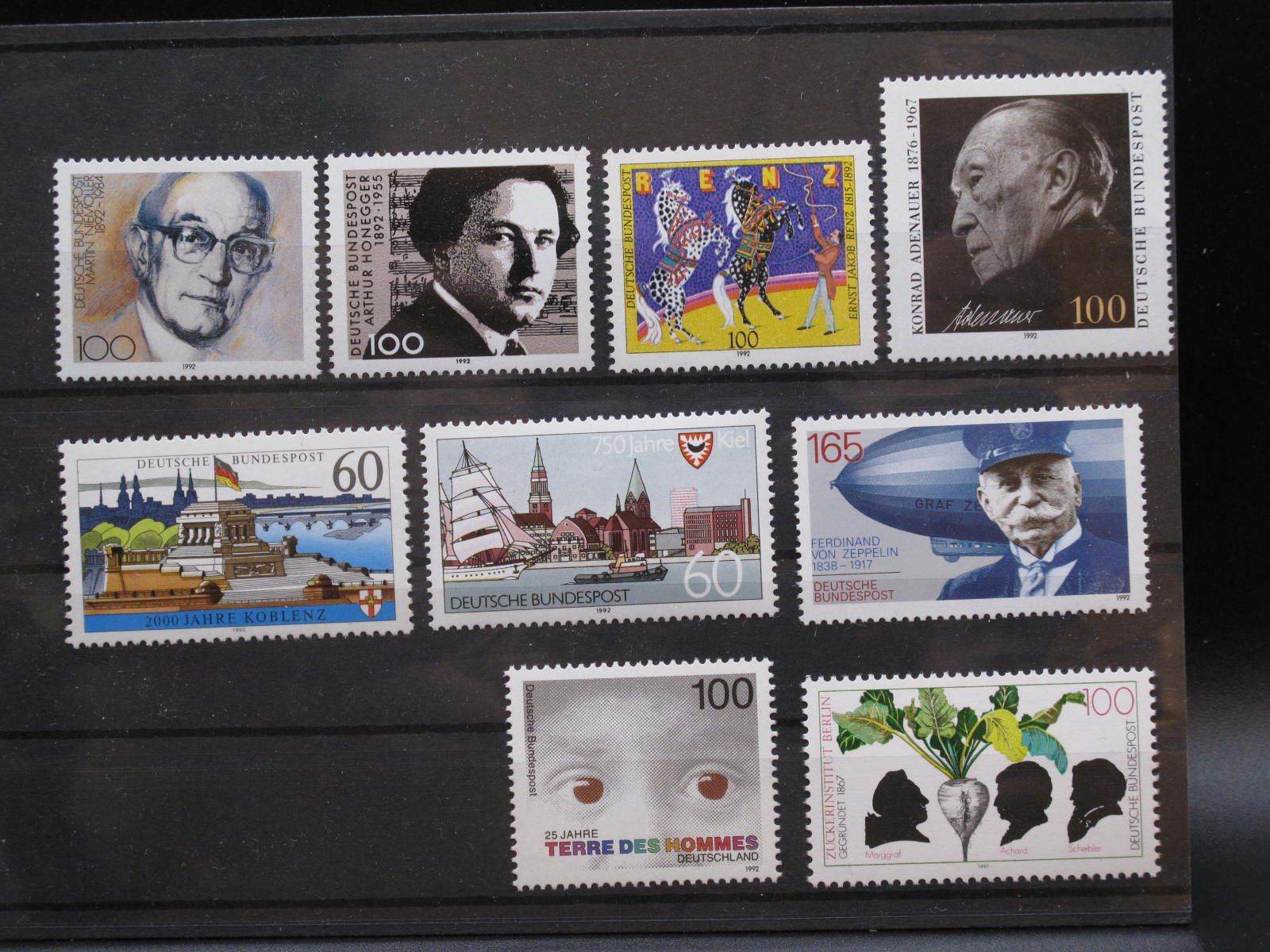 Tutti i francobolli: BRD 1992 Koblenz / Konrad Adenauer ** – Usato da Wil SG venduto da fva01