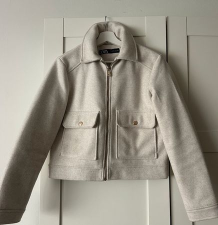 Zara beige boucle Jacke 26 (S)
