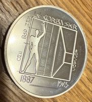 Gedenkmünze Le Corbusier 1987 in Kapsel