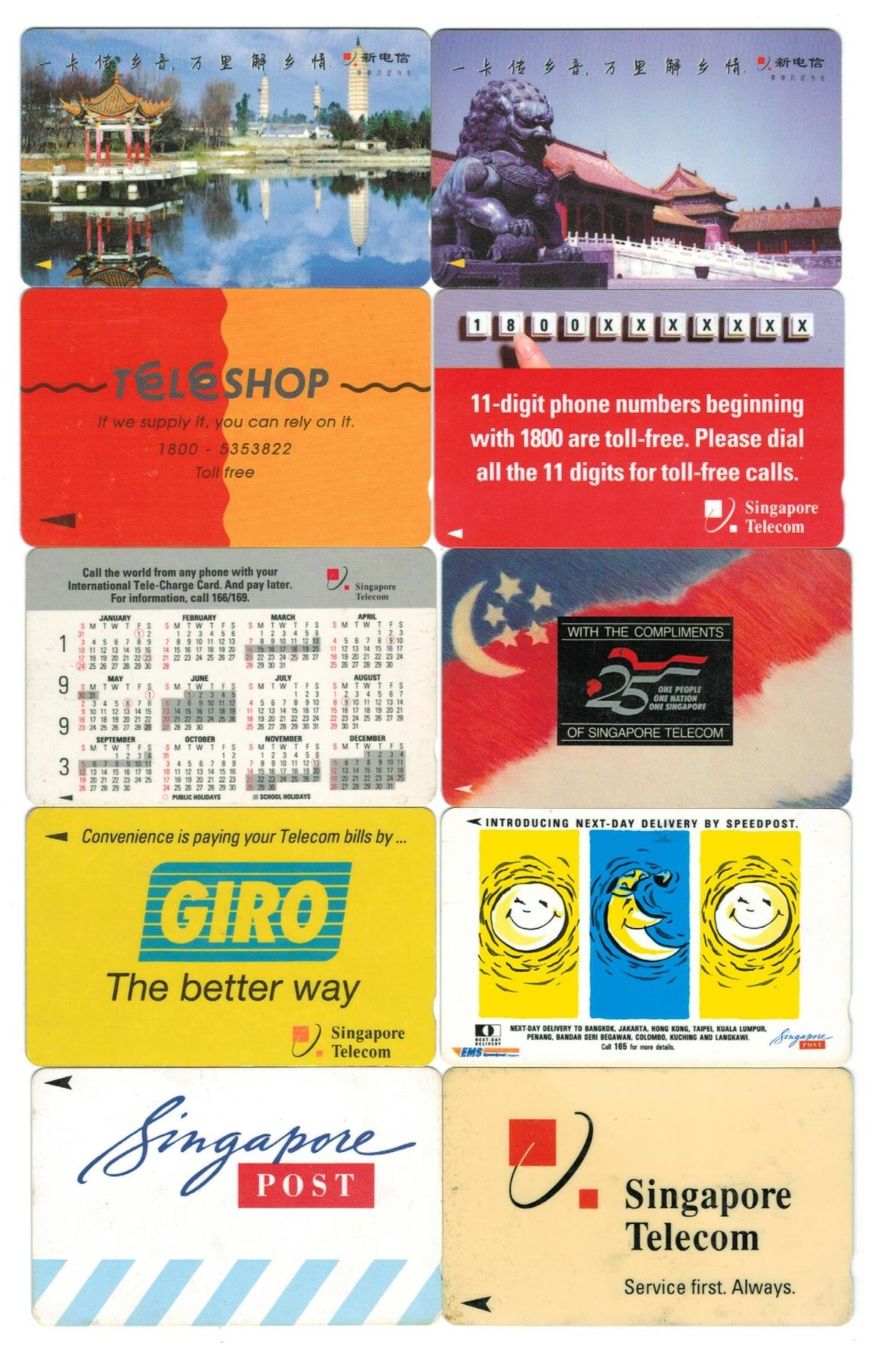 Cartes de téléphone: 10 Telefonkarten Singapur – D'occasion à Zürich par Tolima194