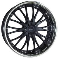 Alufelge ACE Lido mattblack Inoxlip 10.5x22 ET20 5x112 Audi