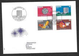 FDC OMPI (D XII) Serie 1 - 4 ET Genève 27.5.1982