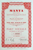 Manta SA, Waasmunster - 1957
