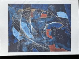 Sonderkarte Hans Erni 1995 mit Viererblock Friedenstaube