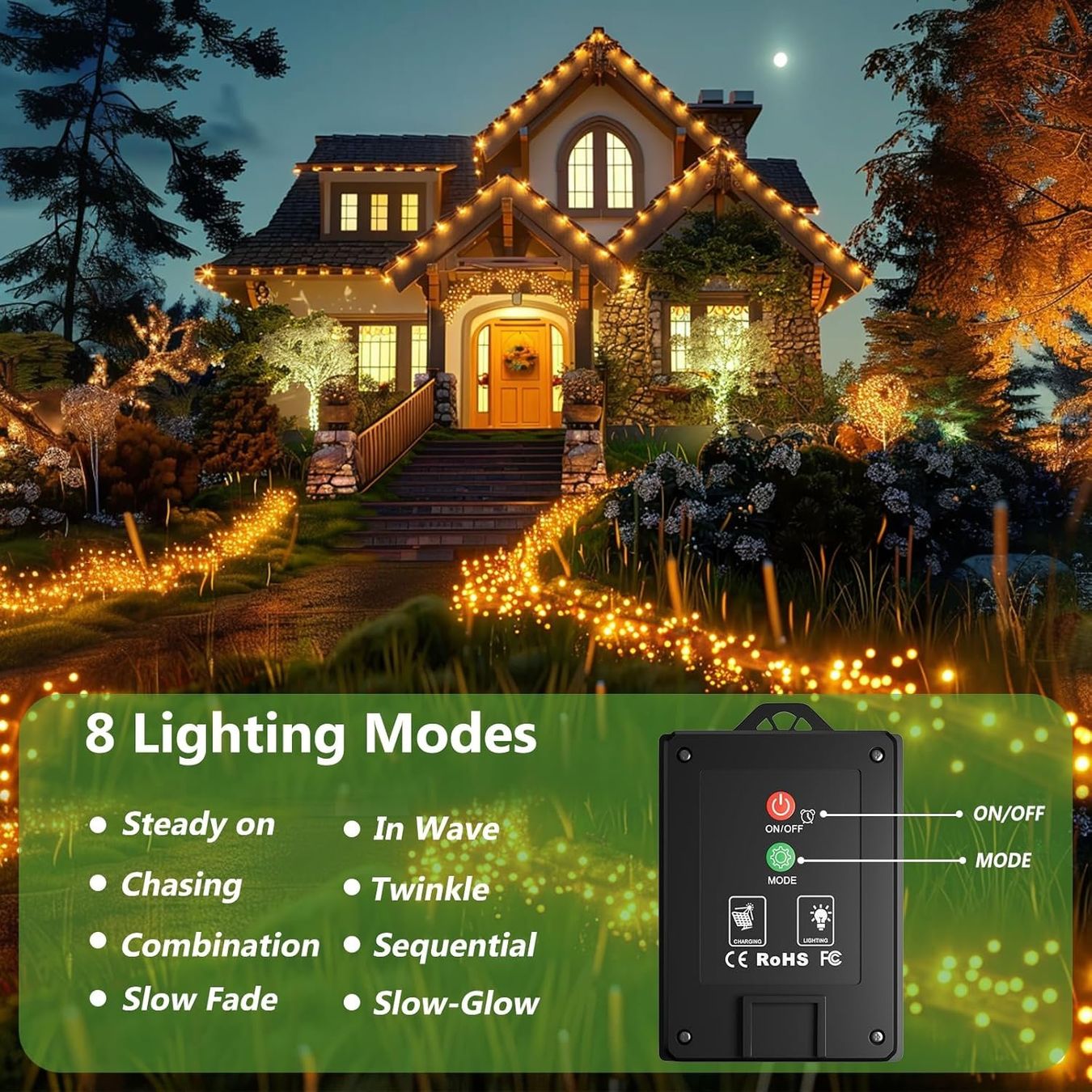 Lichterketten & Leisten: Solar Lichterkette Aussen, 3x12M 120 LED 3stk – Neu und originalverpackt aus Nuglar von SaleRitter 6