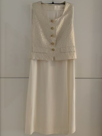 Ensemble jupe longue et gilet YVES SAINT LAURENT taille 40