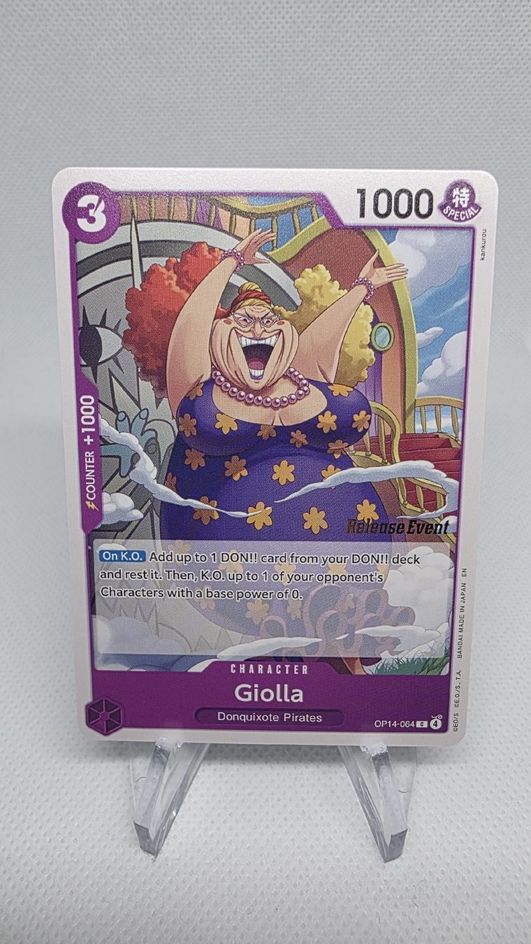 Bandai Sammelbilder & Trading cards: One Piece Card Game Giolla Character Release Event OP14-064 – Neu (gemäss Beschreibung) aus Sirnach von Halk_TCG